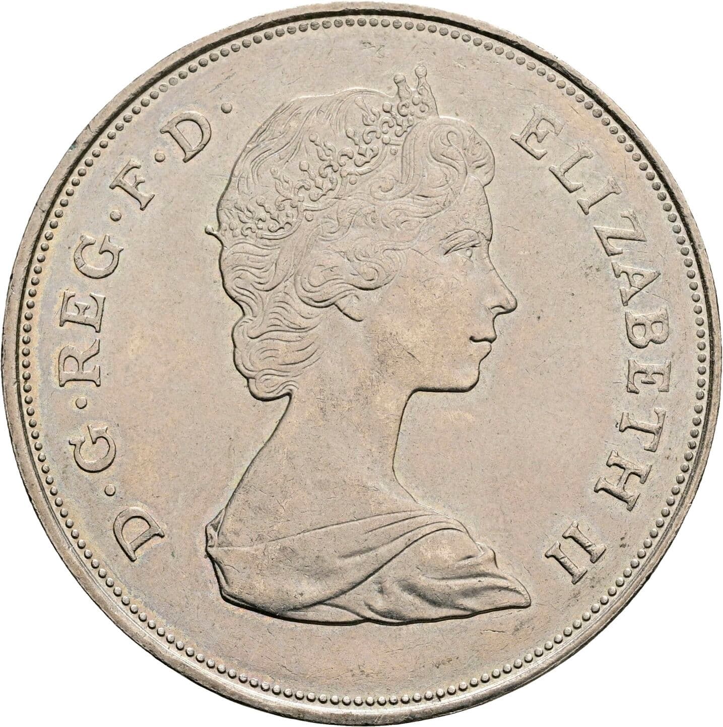 1 Crown Elisabeth II. 1952-2022 1981 – Rückseite