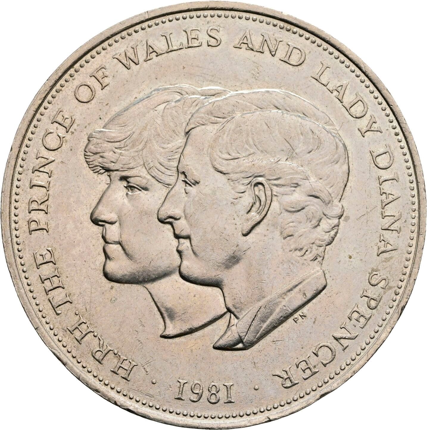1 Crown Elisabeth II. 1952-2022 1981 – Rückseite