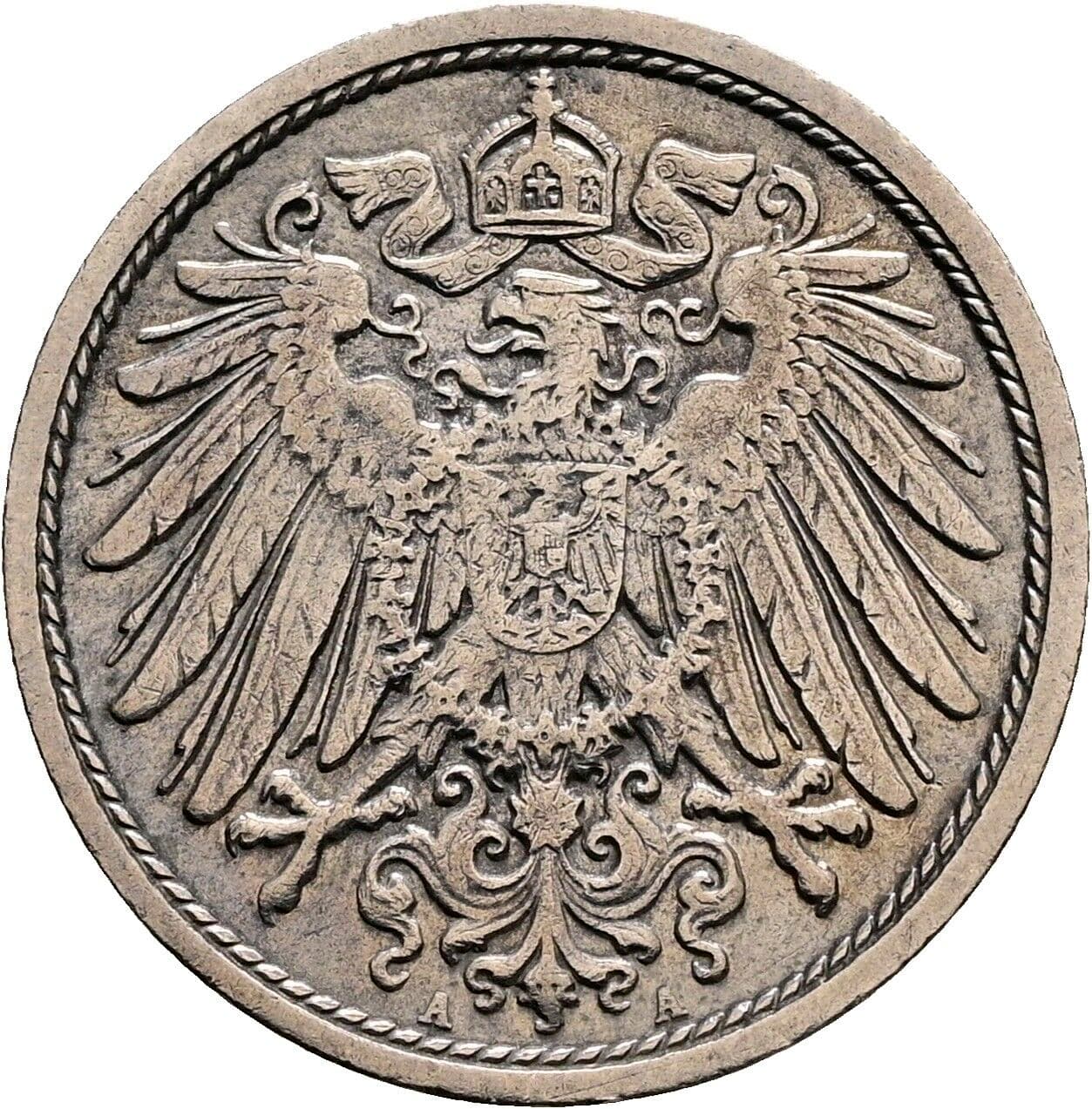 10 Pfennig 1914 A – Rückseite