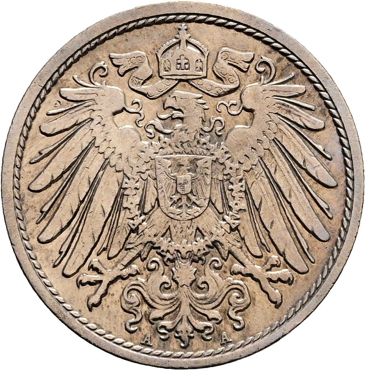 10 Pfennig 1906 A – Rückseite