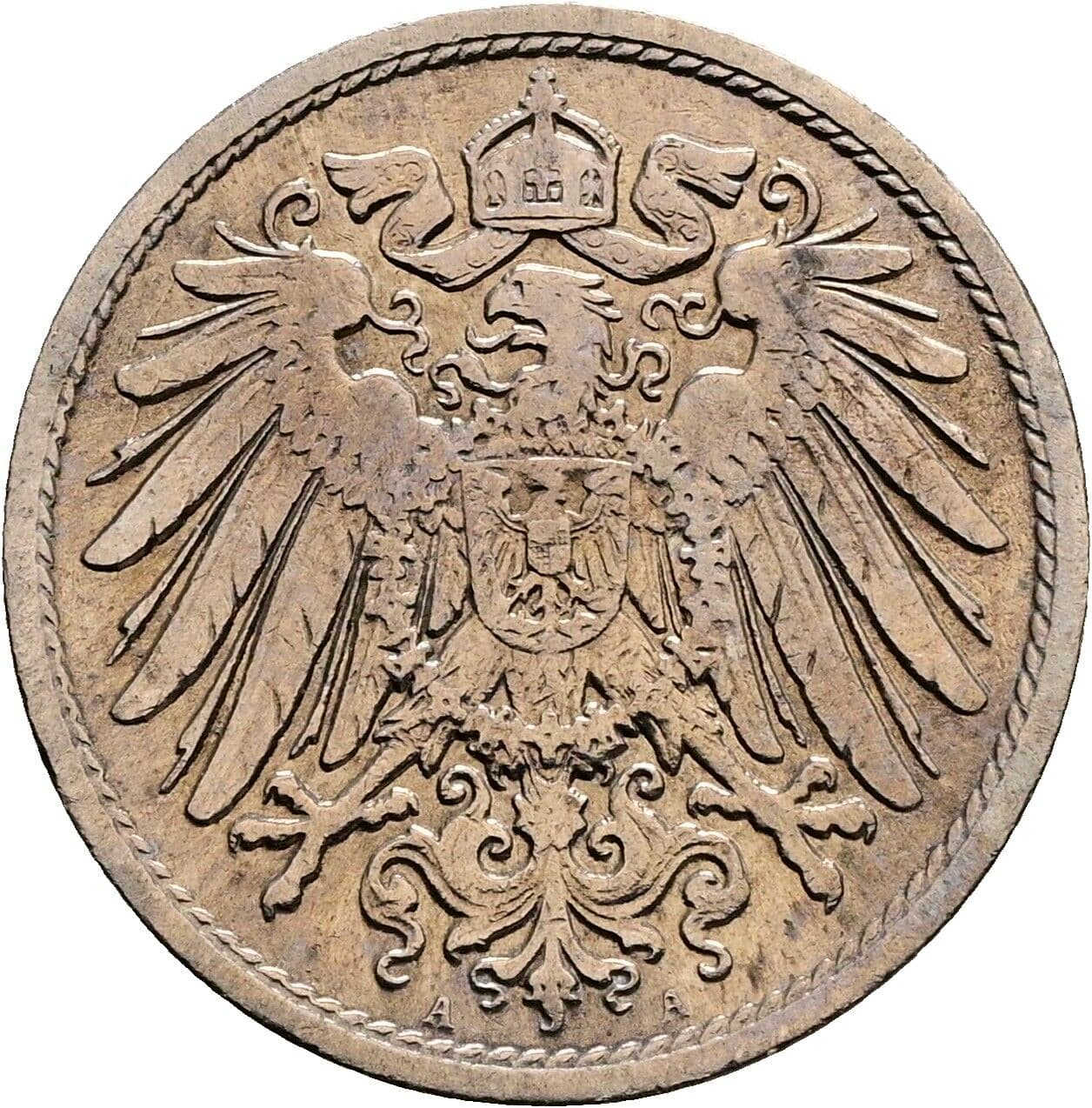 10 Pfennig 1900 A – Rückseite