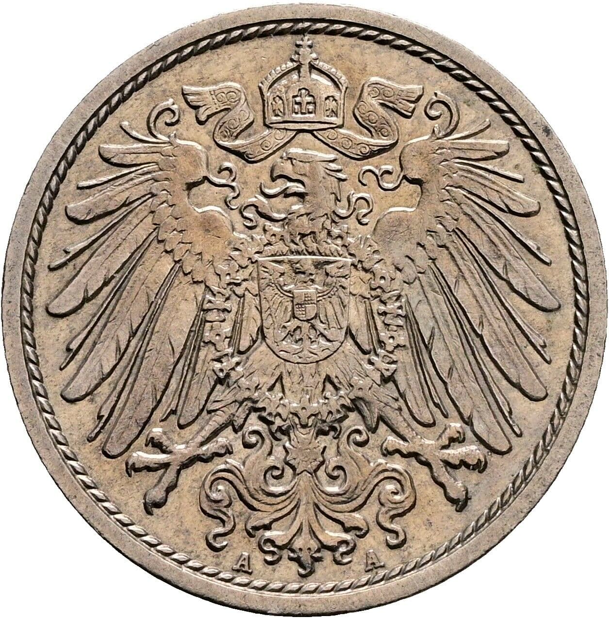 10 Pfennig 1913 A – Rückseite