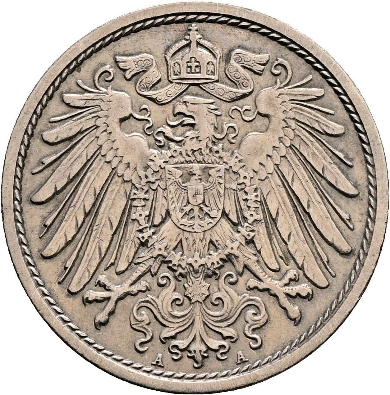 10 Pfennig 1913 A – Rückseite
