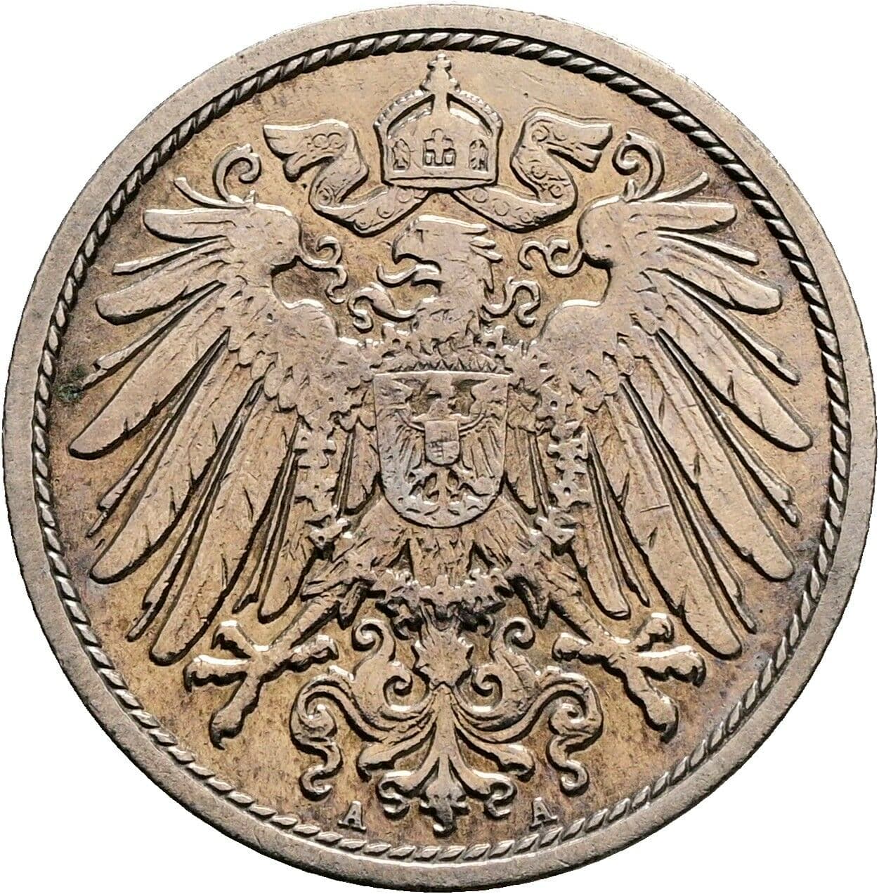 10 Pfennig 1906 A – Rückseite