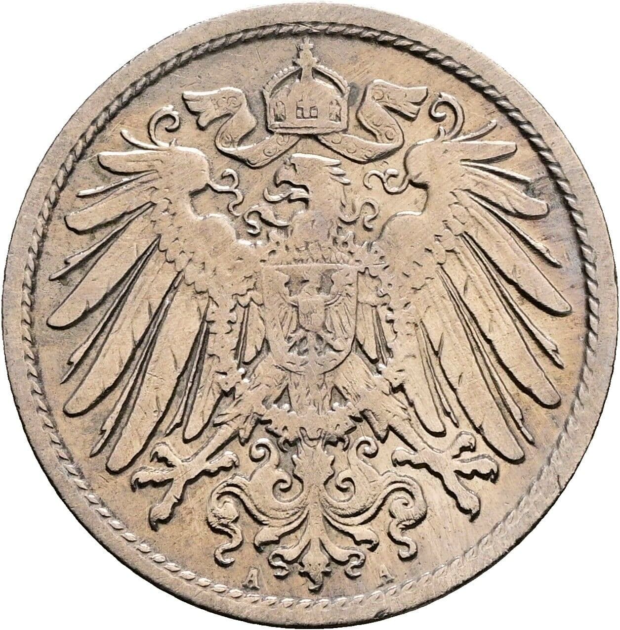 10 Pfennig 1906 A – Rückseite