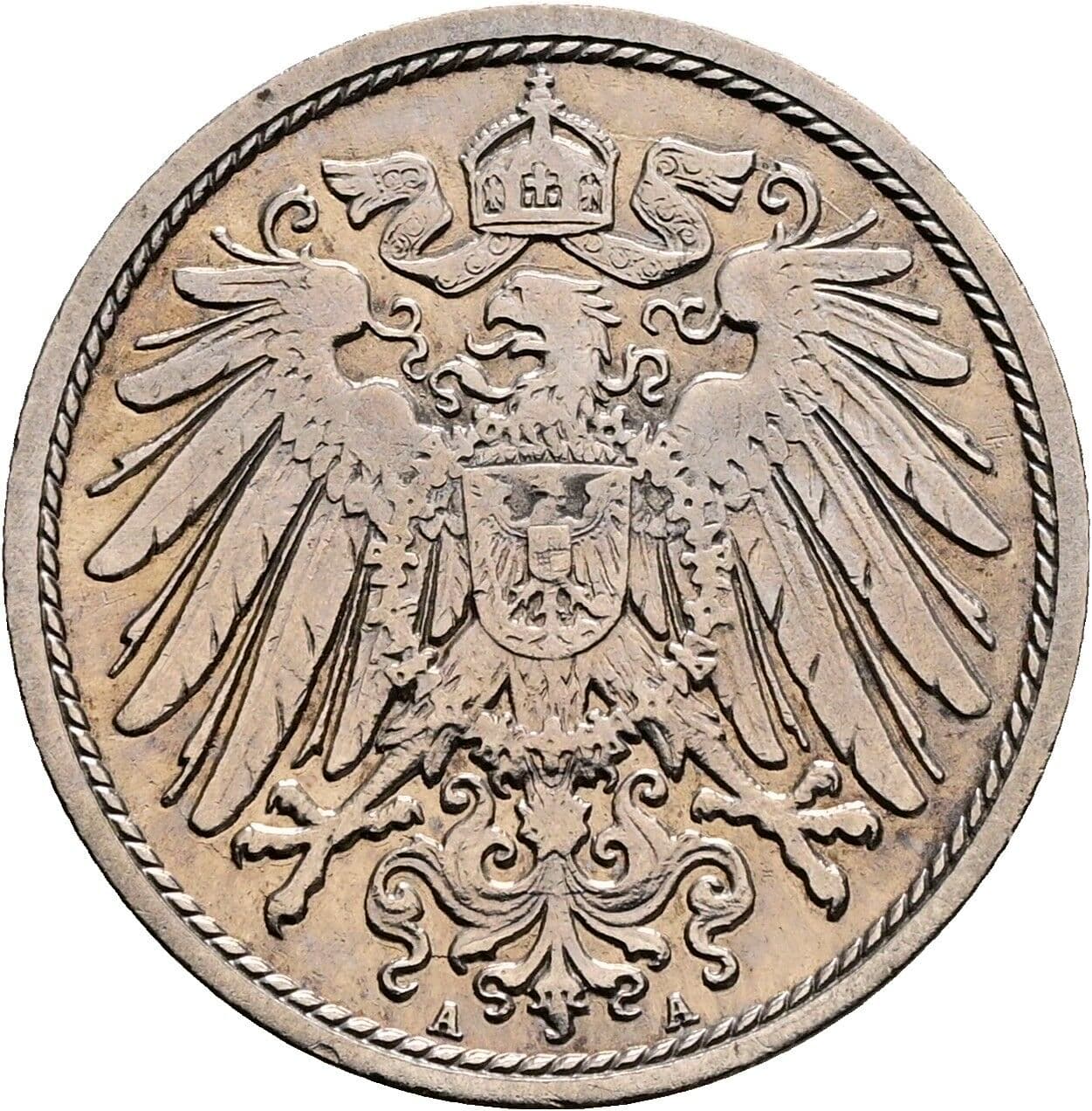 10 Pfennig 1906 A – Rückseite