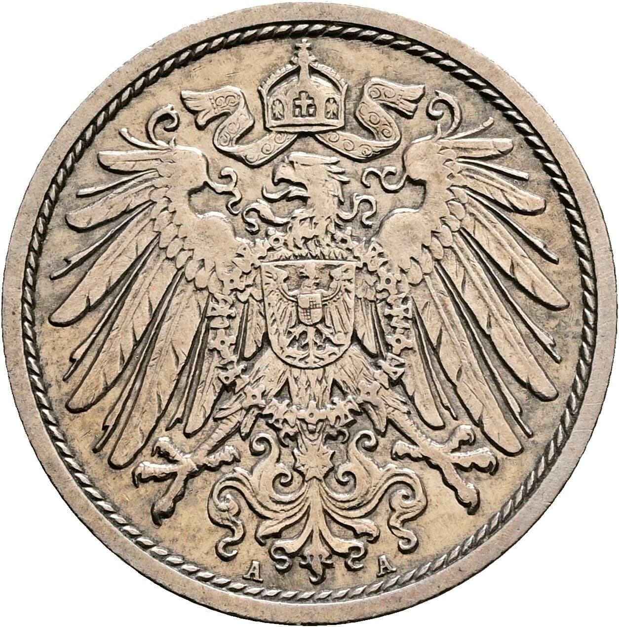 10 Pfennig 1913 A – Rückseite