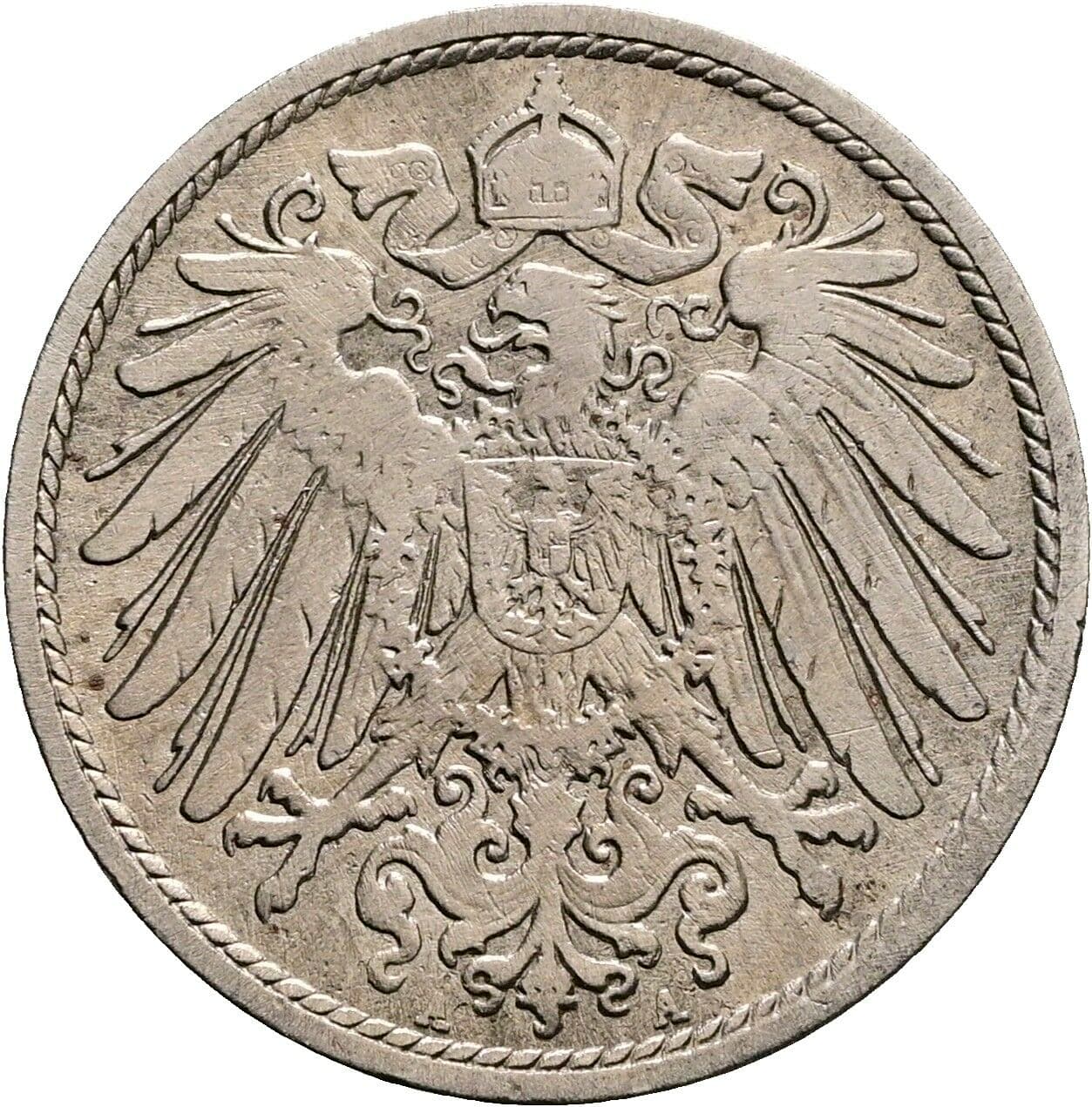 10 Pfennig 1896 A – Rückseite