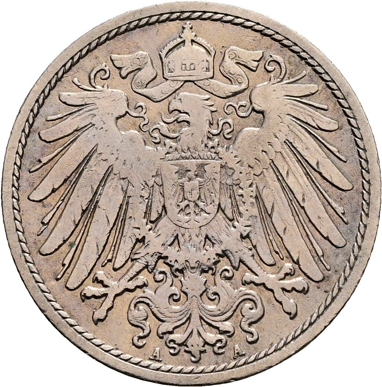 10 Pfennig 1900 A – Rückseite