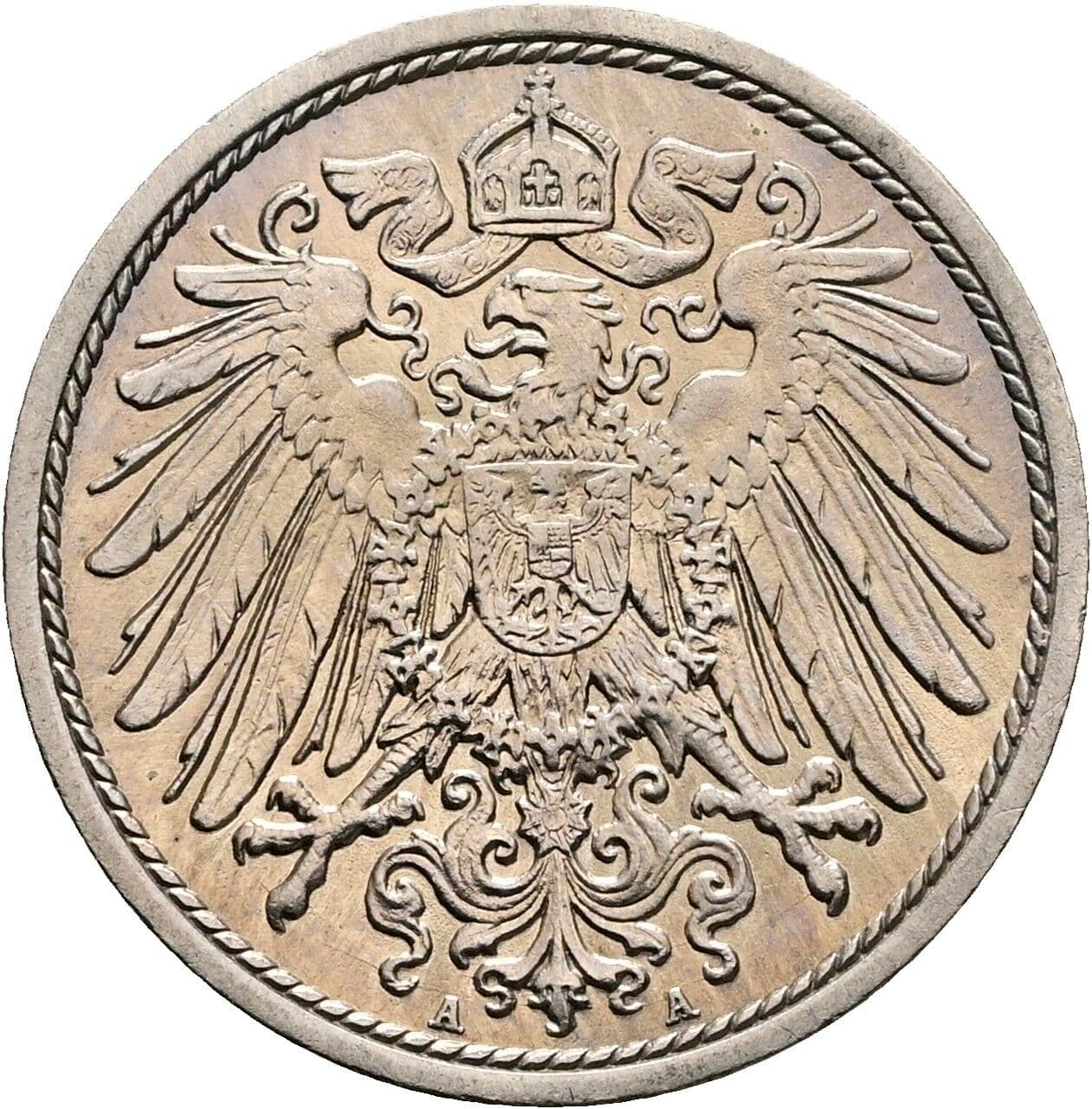 10 Pfennig 1914 A – Rückseite
