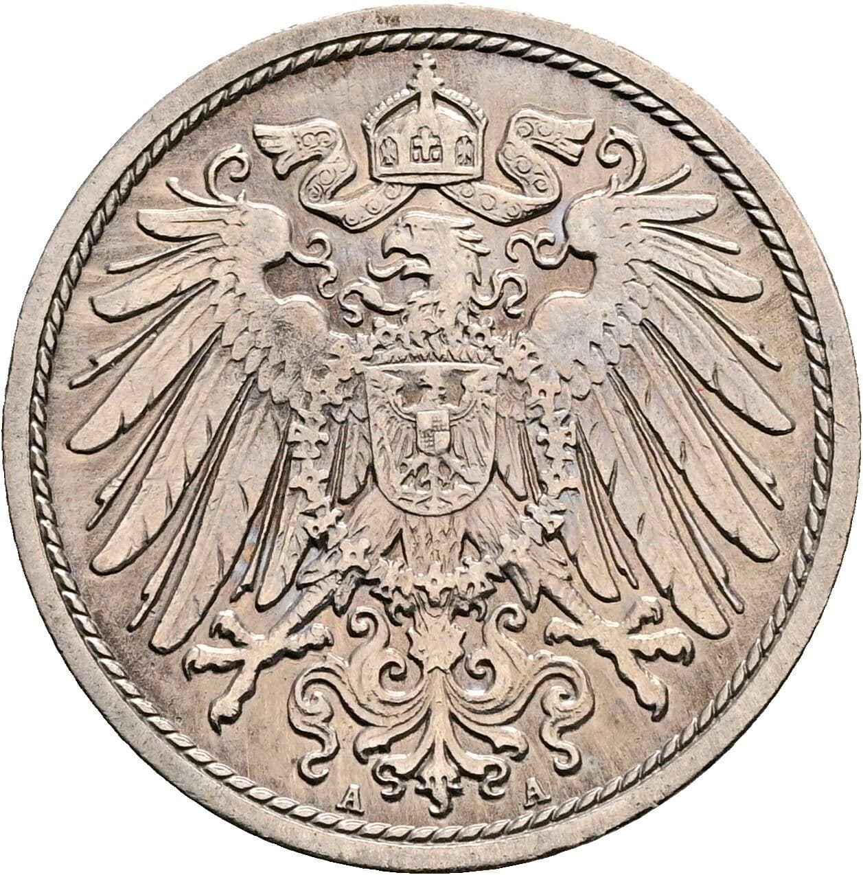 10 Pfennig 1906 A – Rückseite