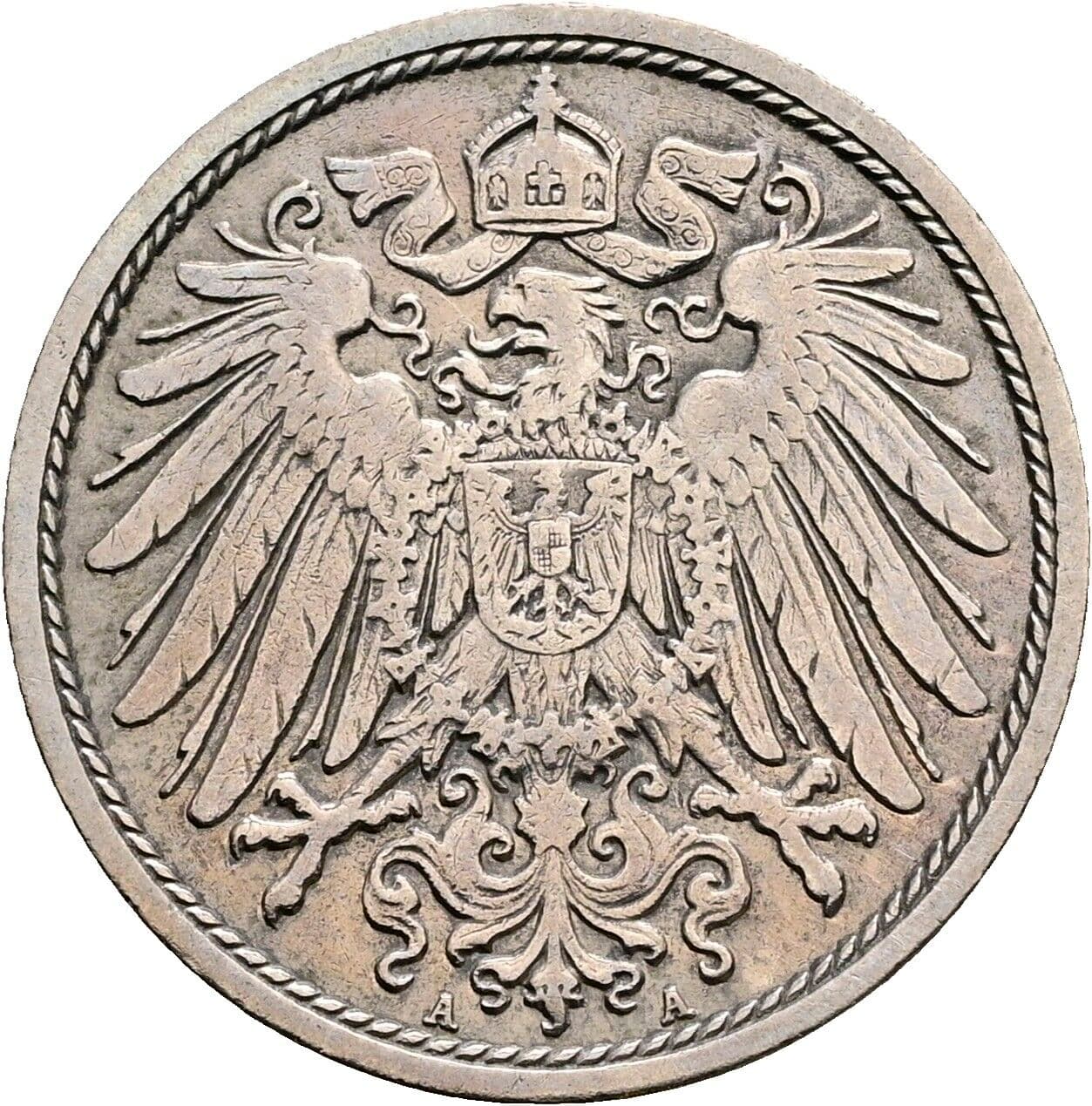 10 Pfennig 1906 A – Rückseite
