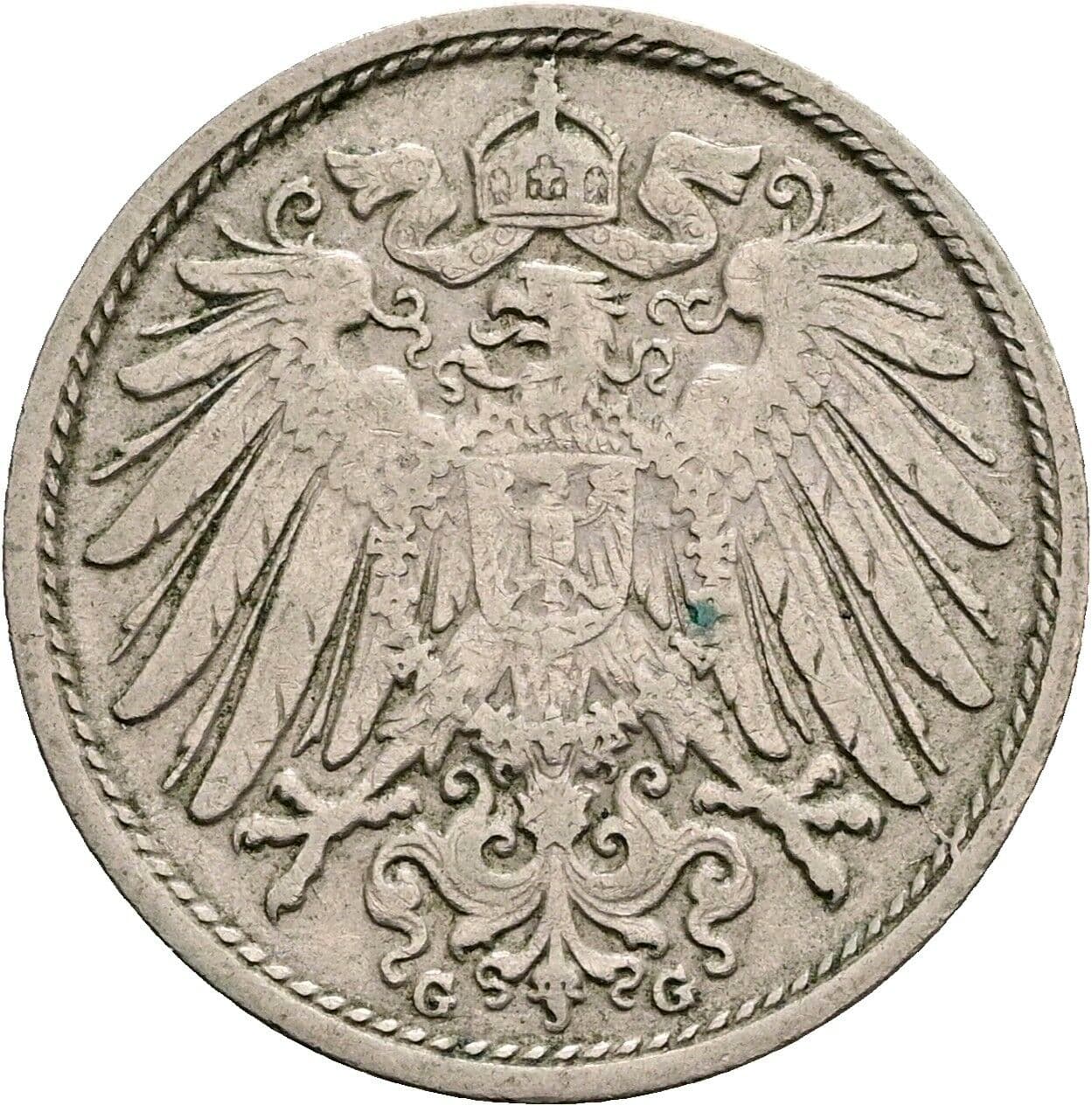 10 Pfennig 1904 G – Rückseite