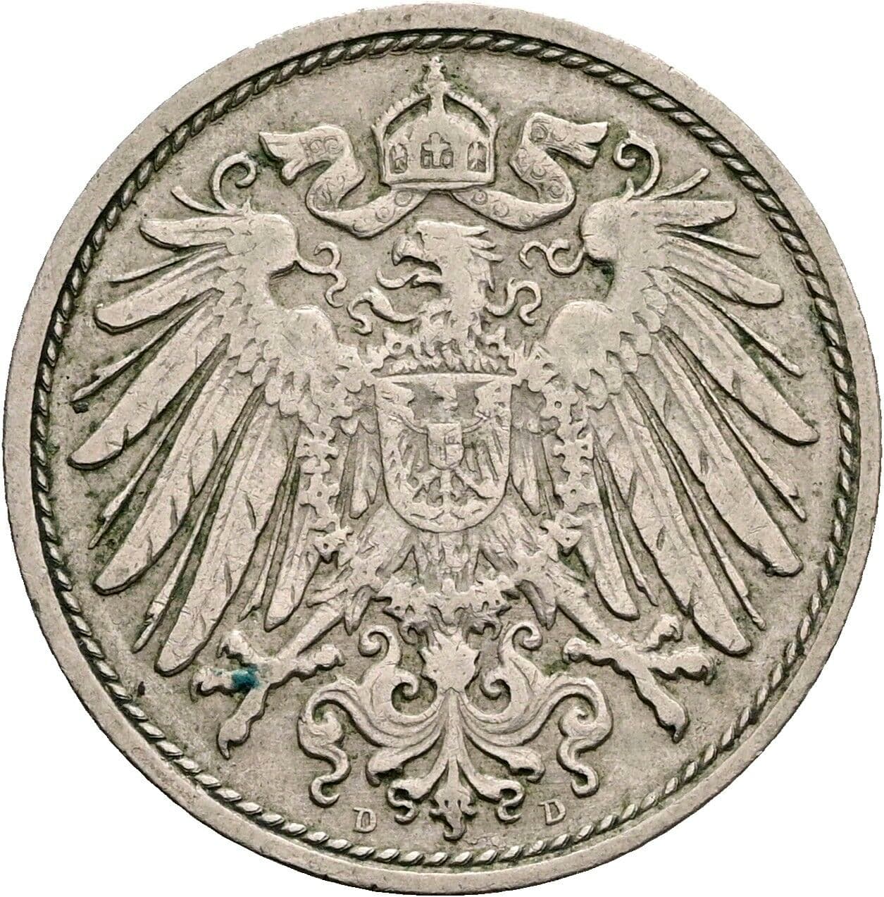 10 Pfennig 1903 D – Rückseite
