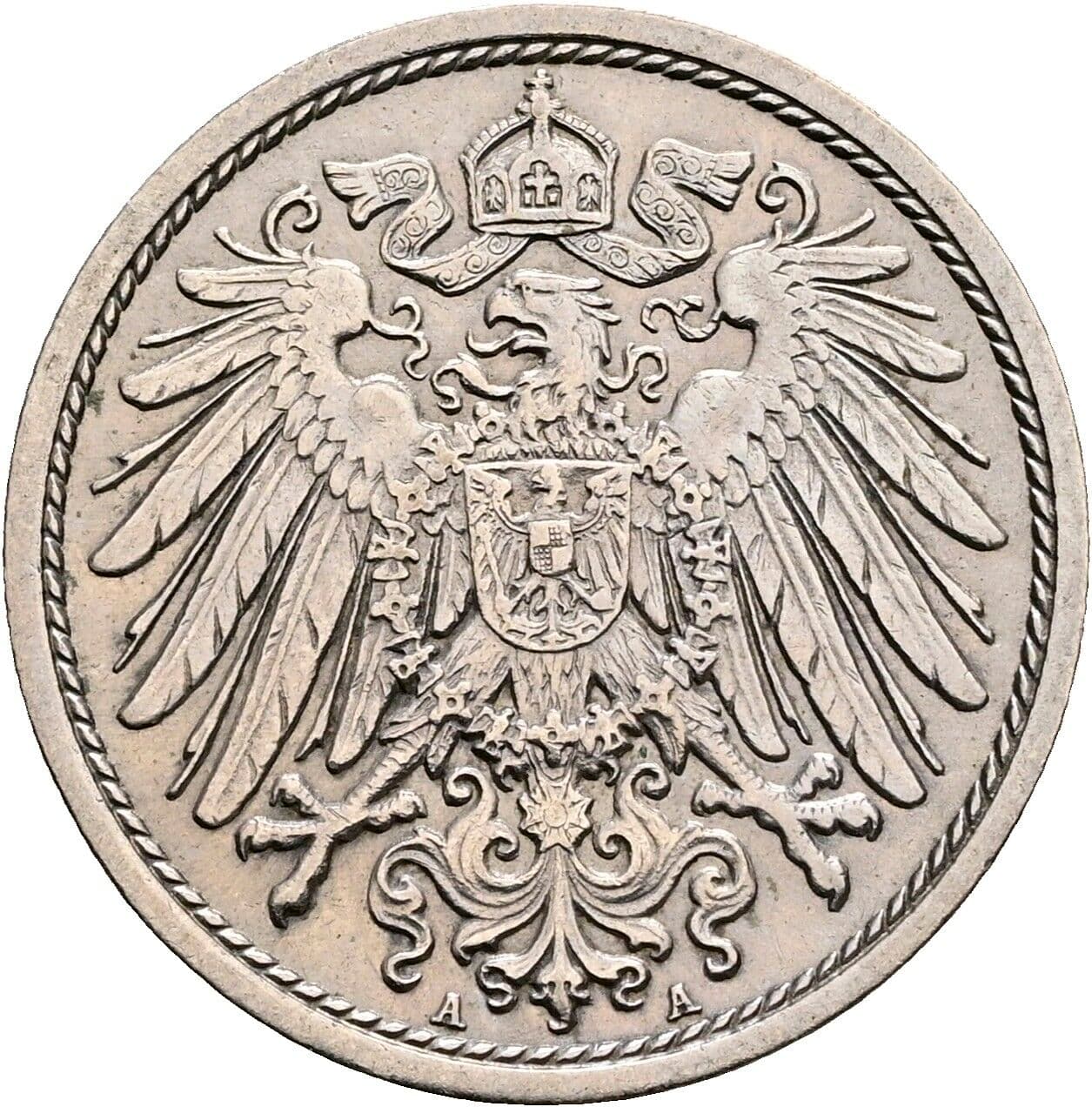 10 Pfennig 1913 A – Rückseite