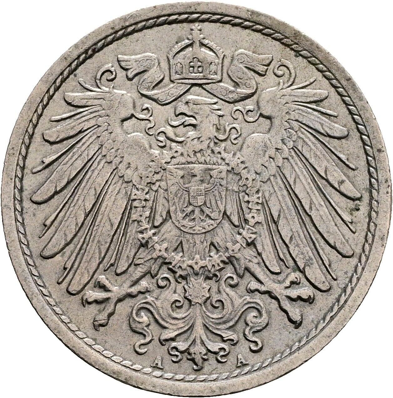 10 Pfennig 1914 A – Rückseite