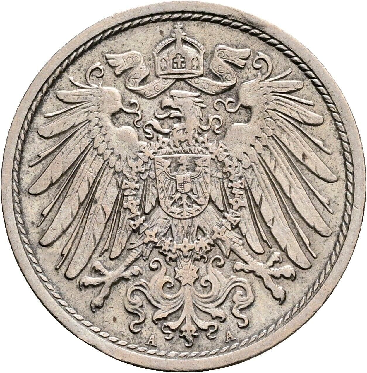 10 Pfennig 1914 A – Rückseite