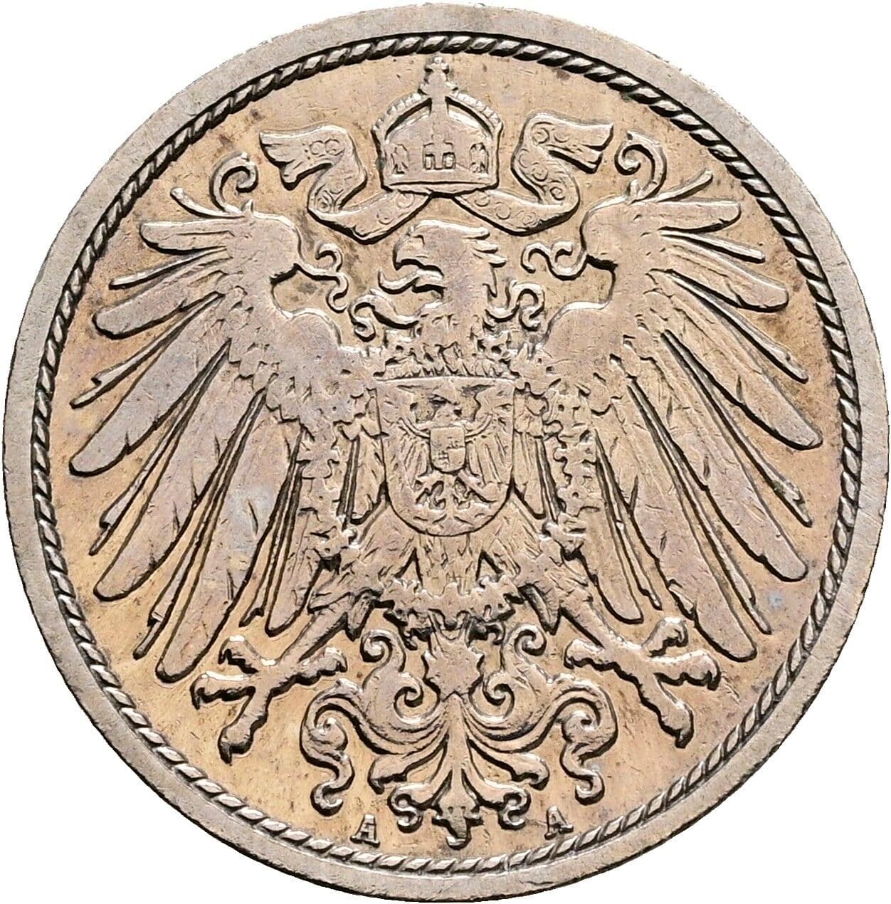 10 Pfennig 1906 A – Rückseite