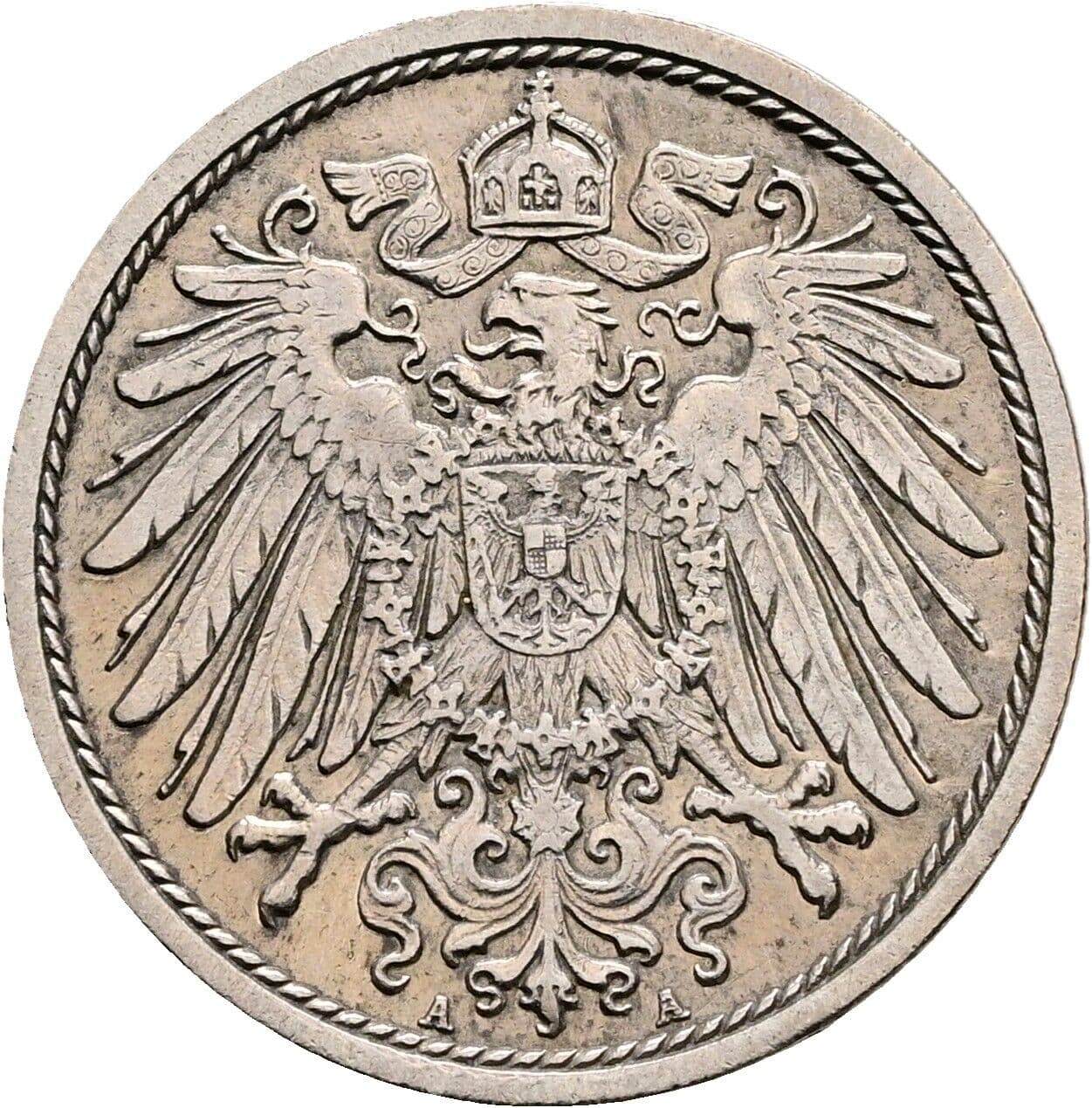 10 Pfennig 1913 A – Rückseite