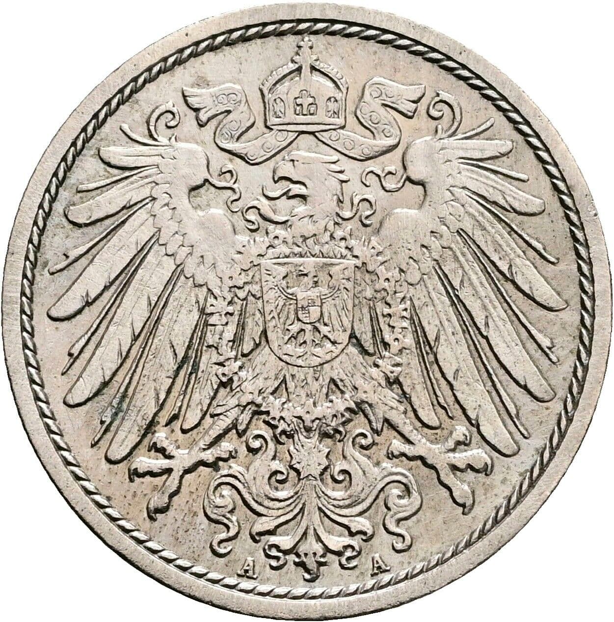 10 Pfennig 1911 A – Rückseite