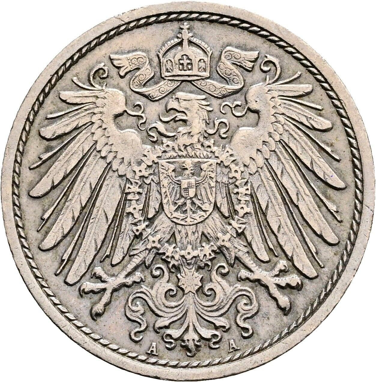 10 Pfennig 1914 A – Rückseite
