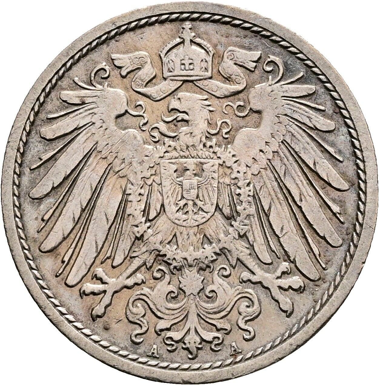 10 Pfennig 1906 A – Rückseite
