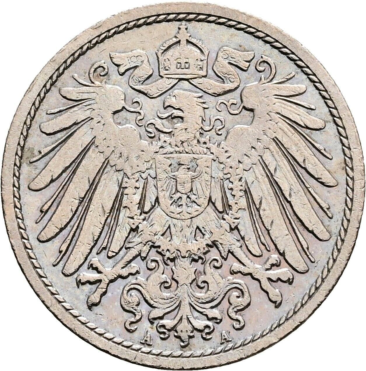 10 Pfennig 1906 A – Rückseite