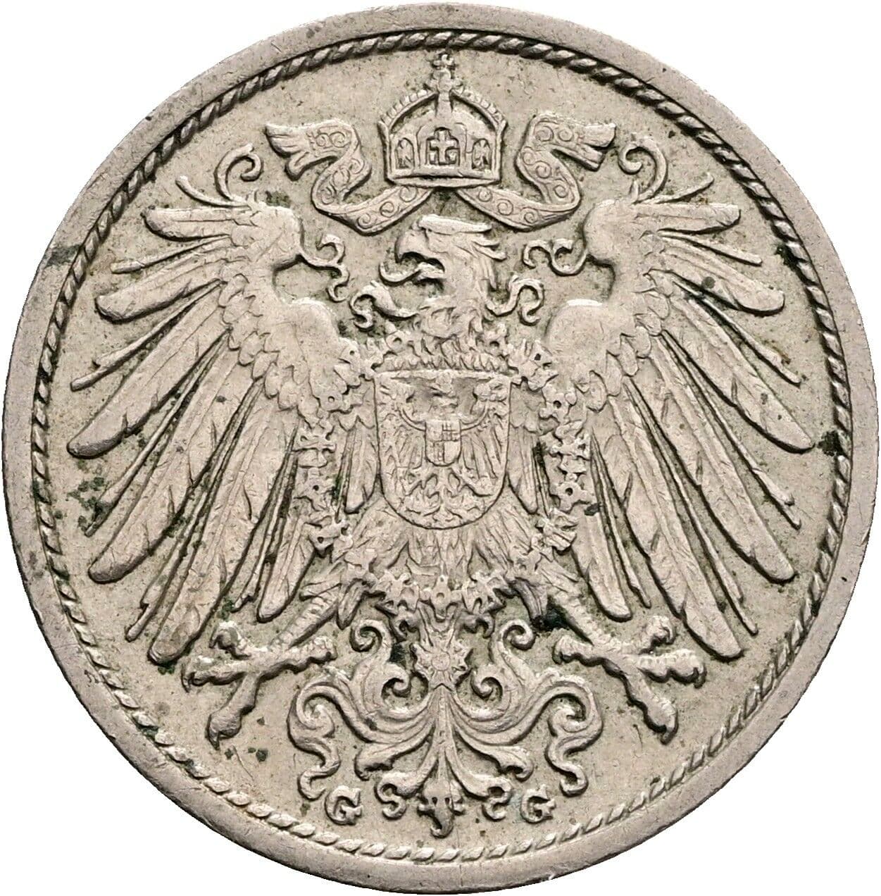 10 Pfennig 1904 G – Rückseite