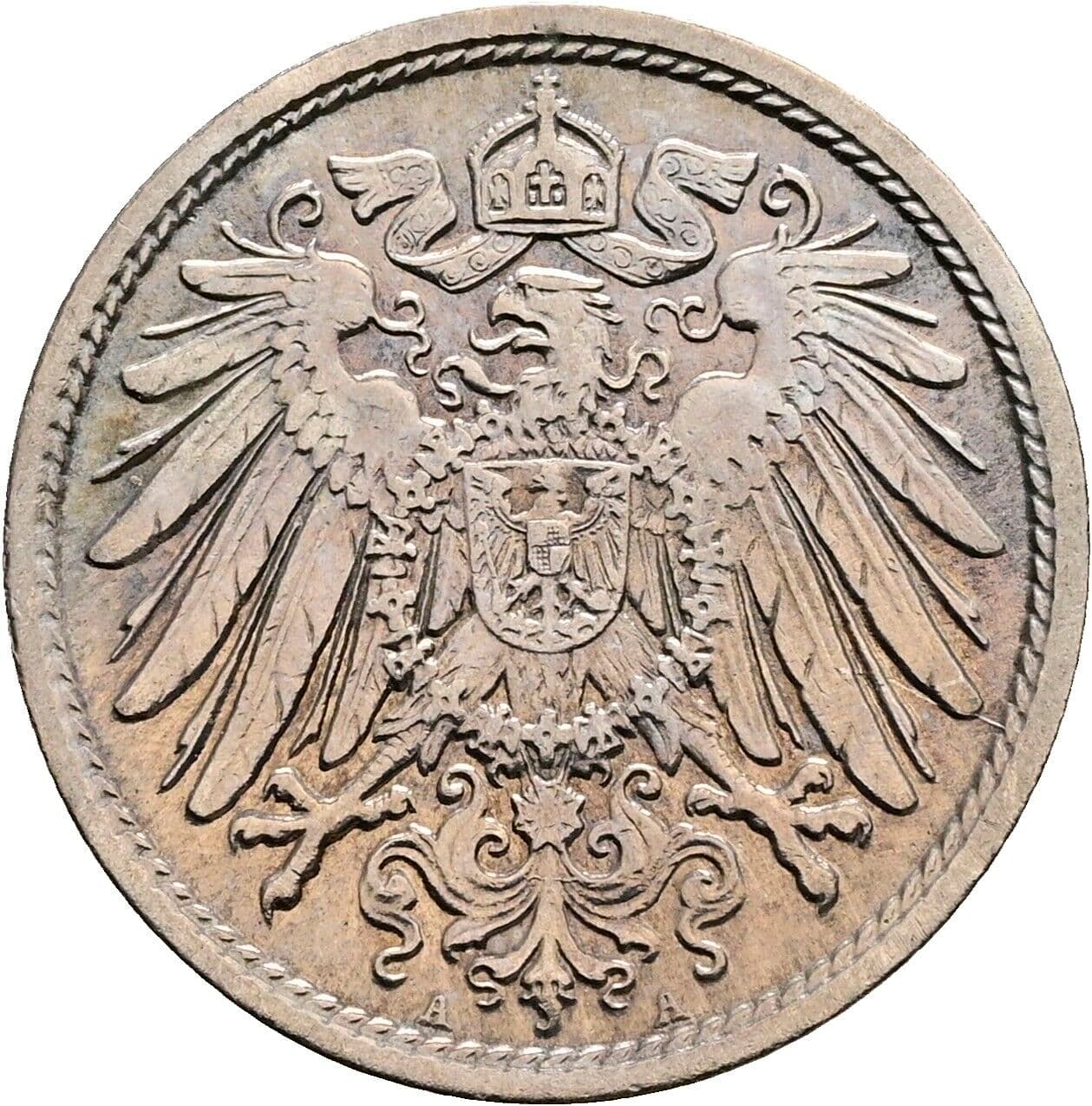 10 Pfennig 1906 A – Rückseite