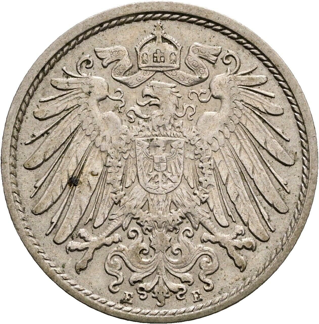 10 Pfennig 1903 E – Rückseite