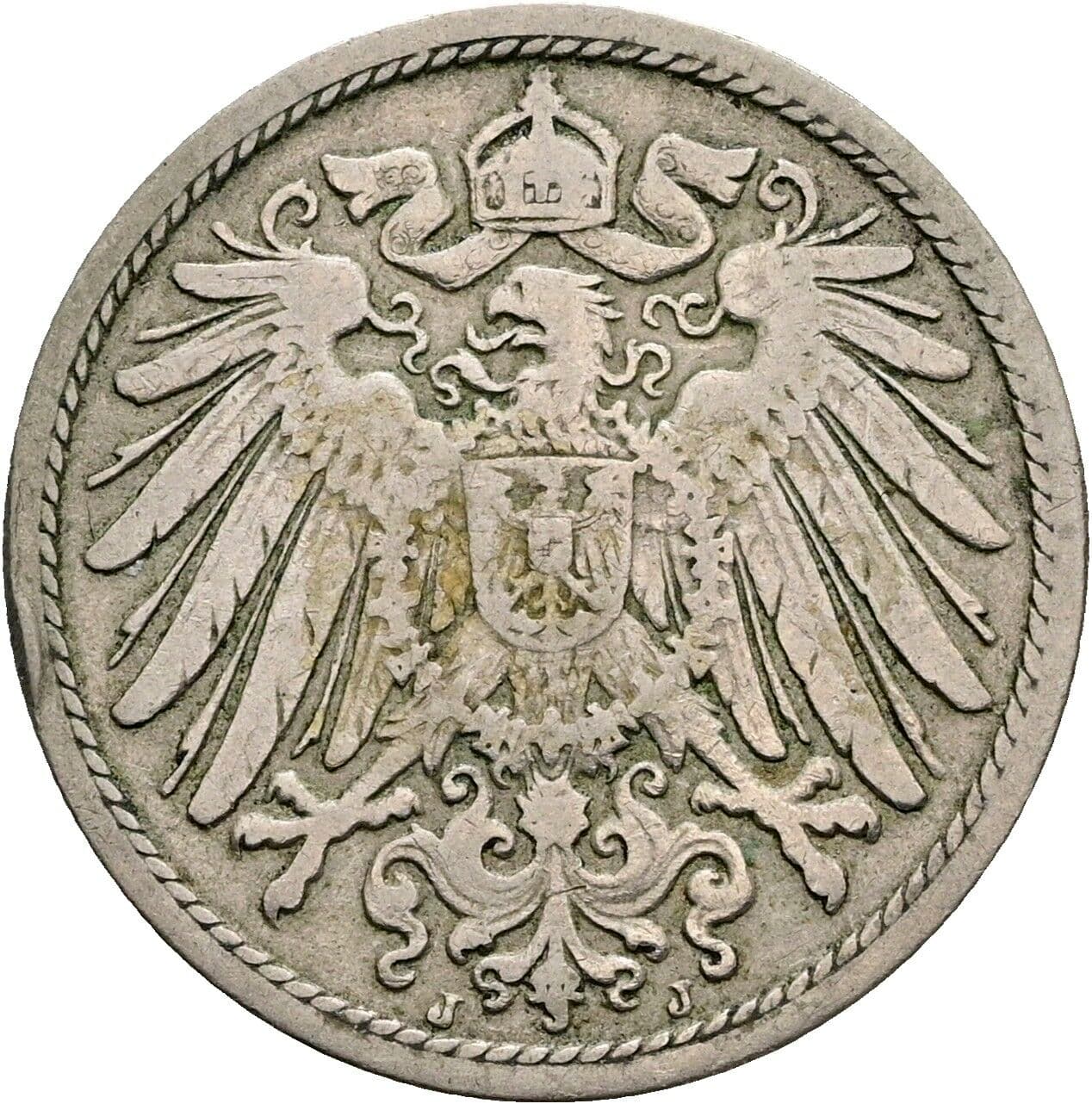 10 Pfennig 1903 J – Rückseite