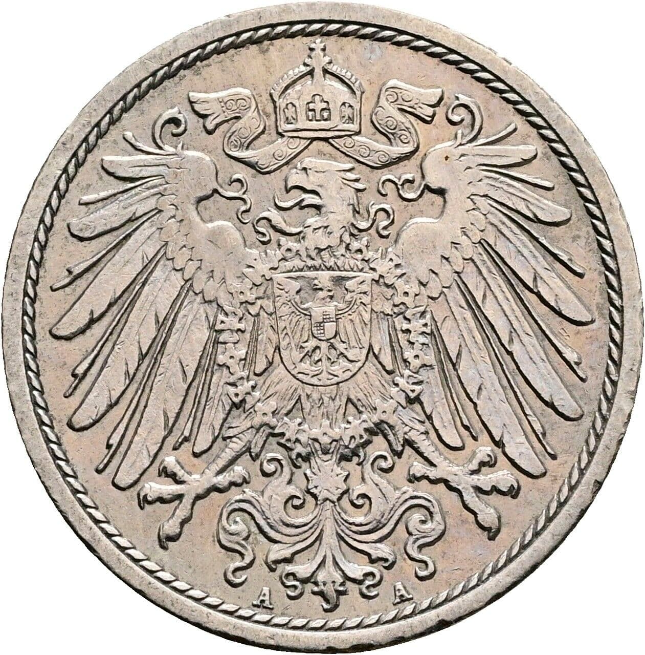 10 Pfennig 1911 A – Rückseite