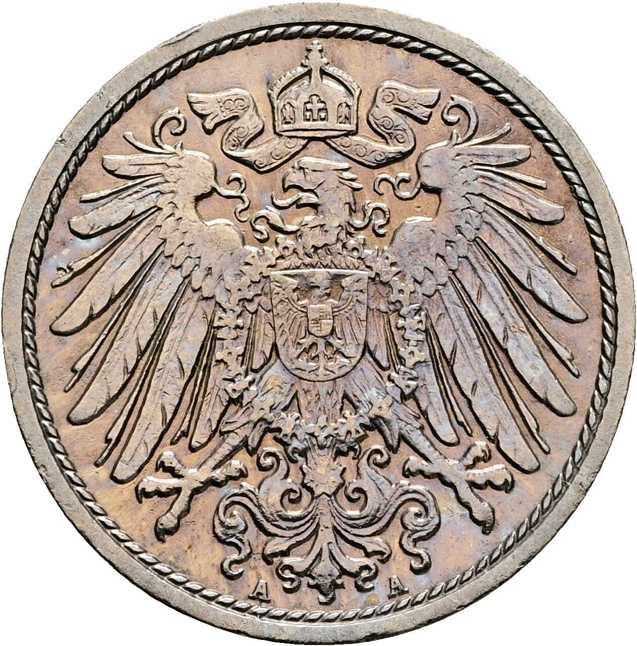 10 Pfennig 1913 A – Rückseite