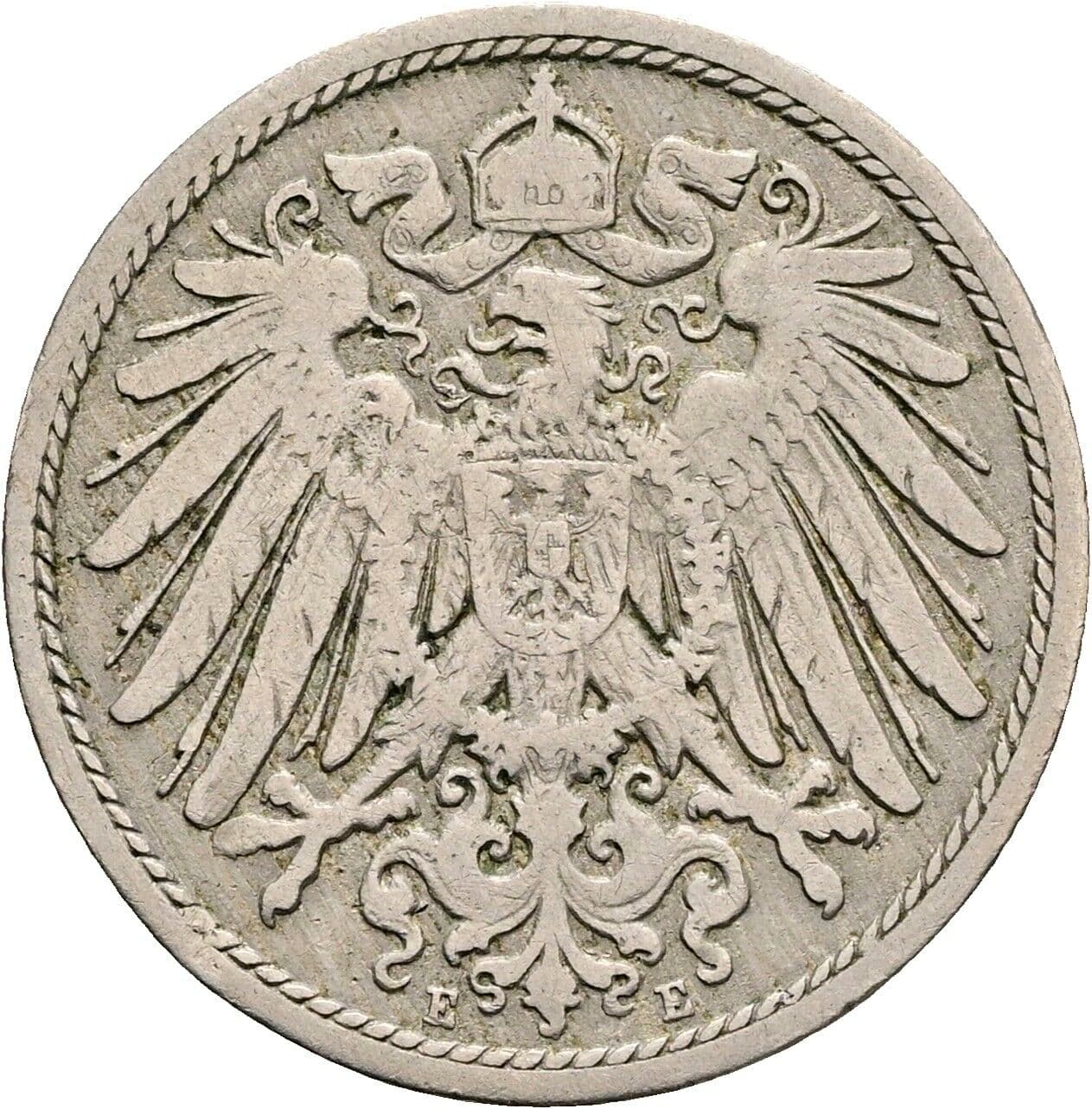 10 Pfennig 1894 E – Rückseite