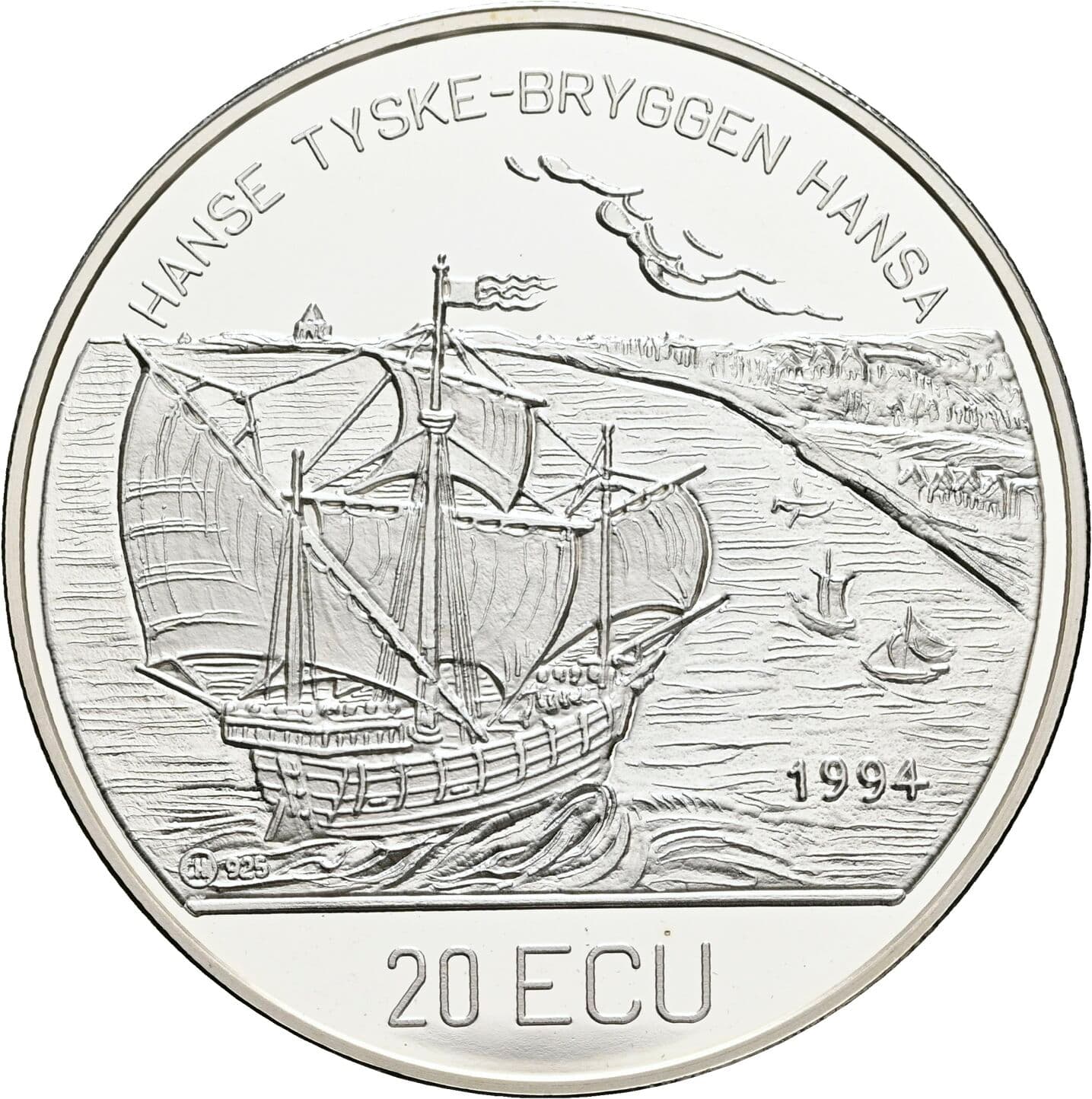 Silbermedaille 20 Ecu