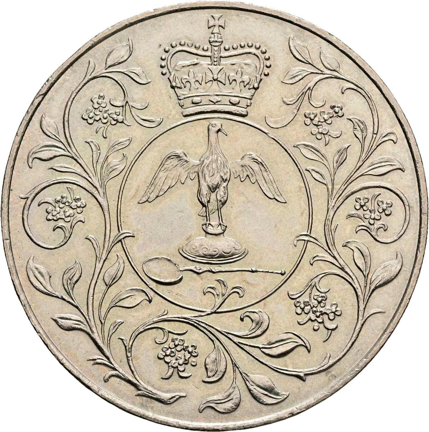 1 Crown Elisabeth II. 1952-2022 1977 – Rückseite