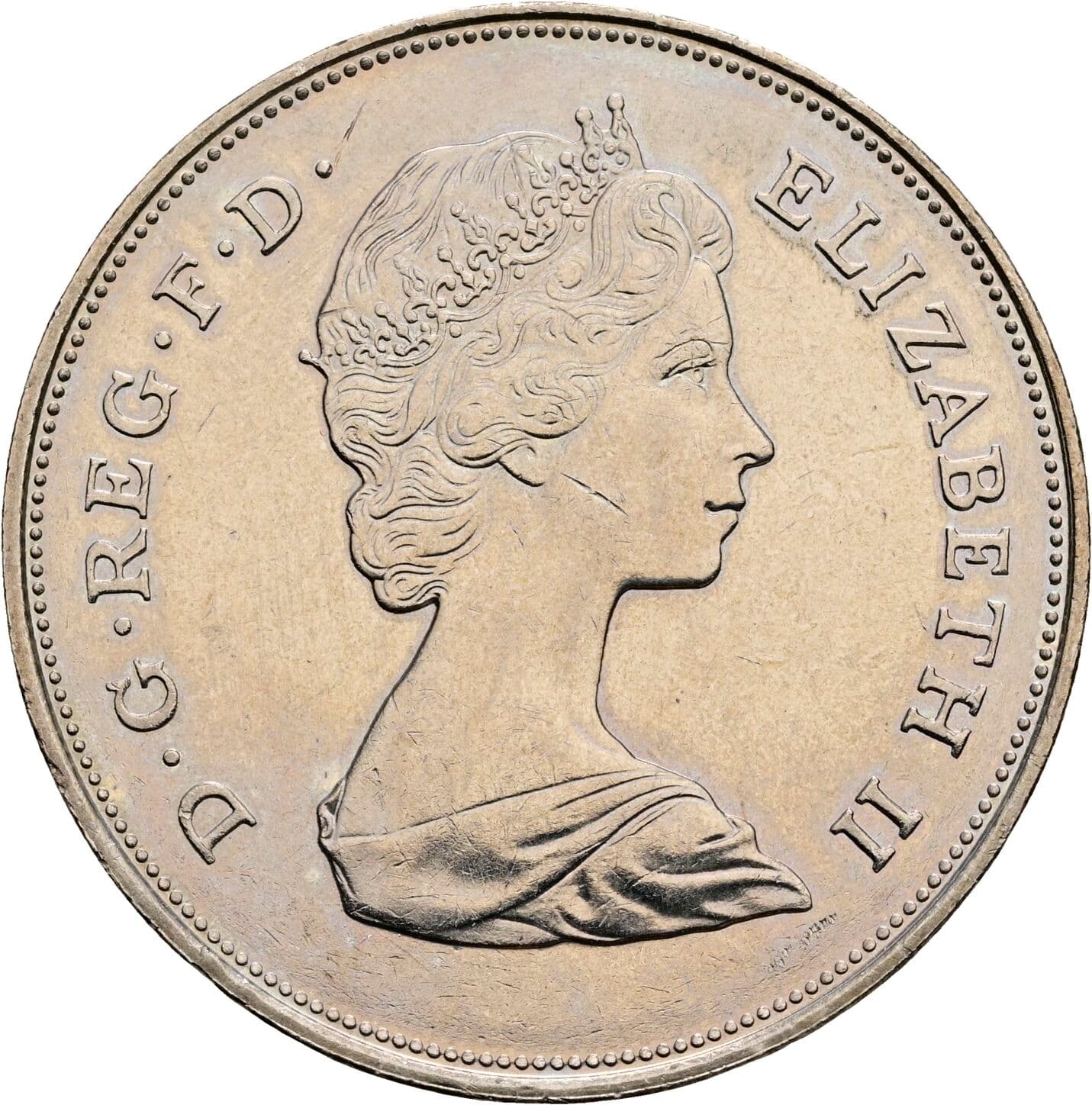 1 Crown Elisabeth II. 1952-2022 1981 – Vorderseite