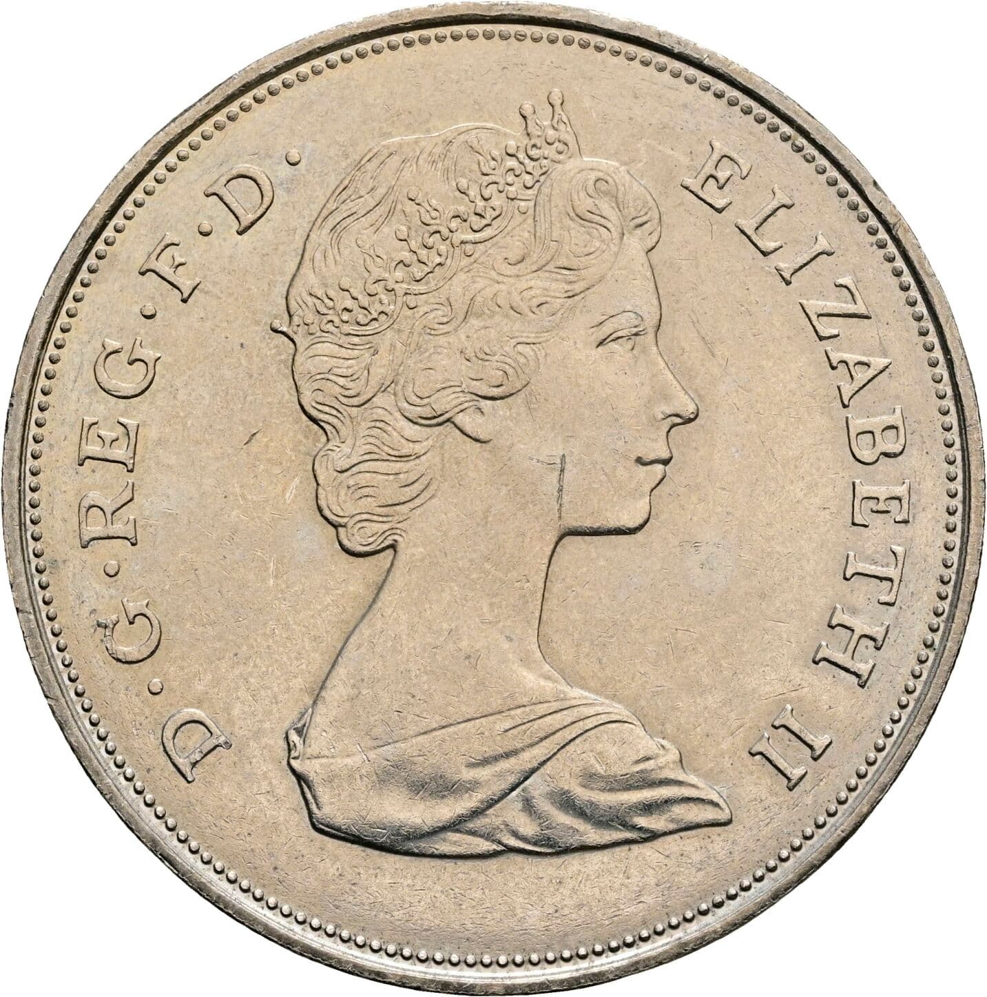 1 Crown Elisabeth II. 1952-2022 1981 – Vorderseite