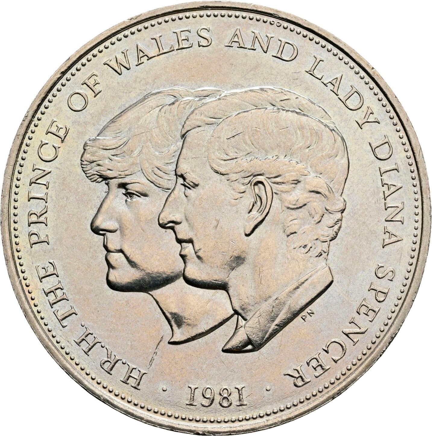1 Crown Elisabeth II. 1952-2022 1981 – Rückseite