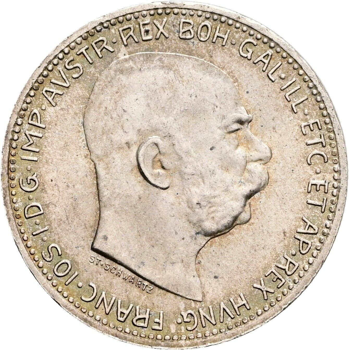 1 Krone Franz Joseph I. 1848-1916 1916 – Vorderseite