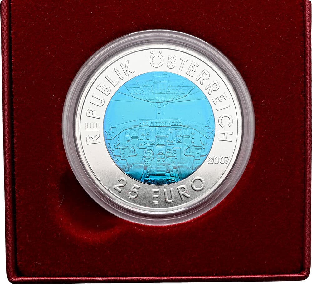 25 Euro Niob 2007 – Rückseite