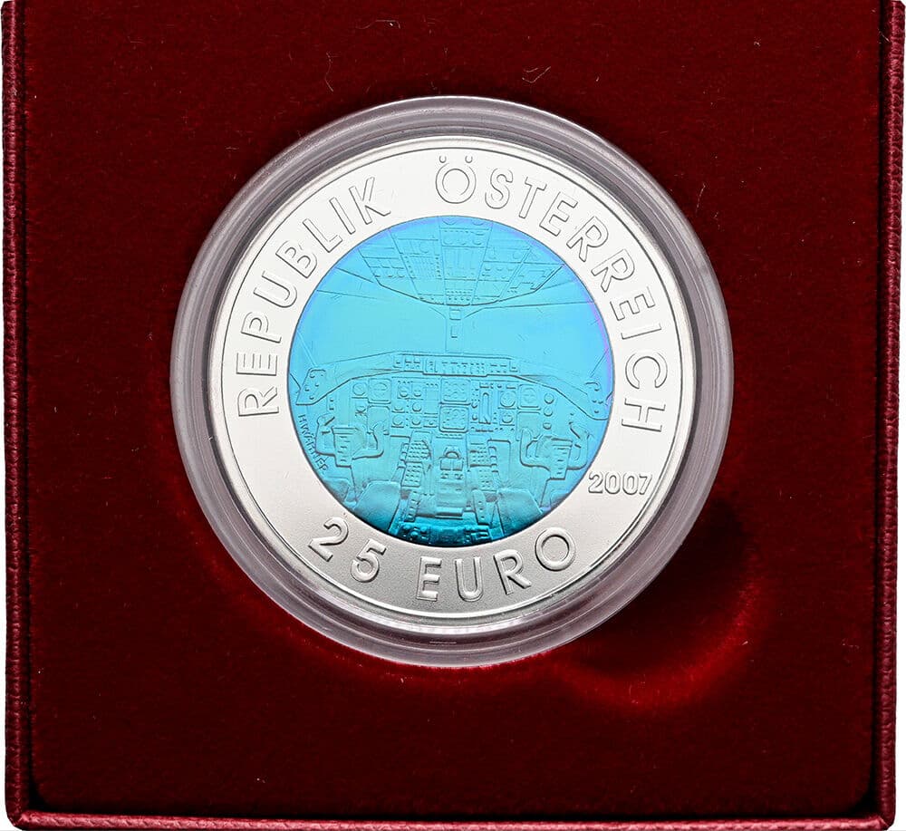 25 Euro Niob 2007 – Rückseite