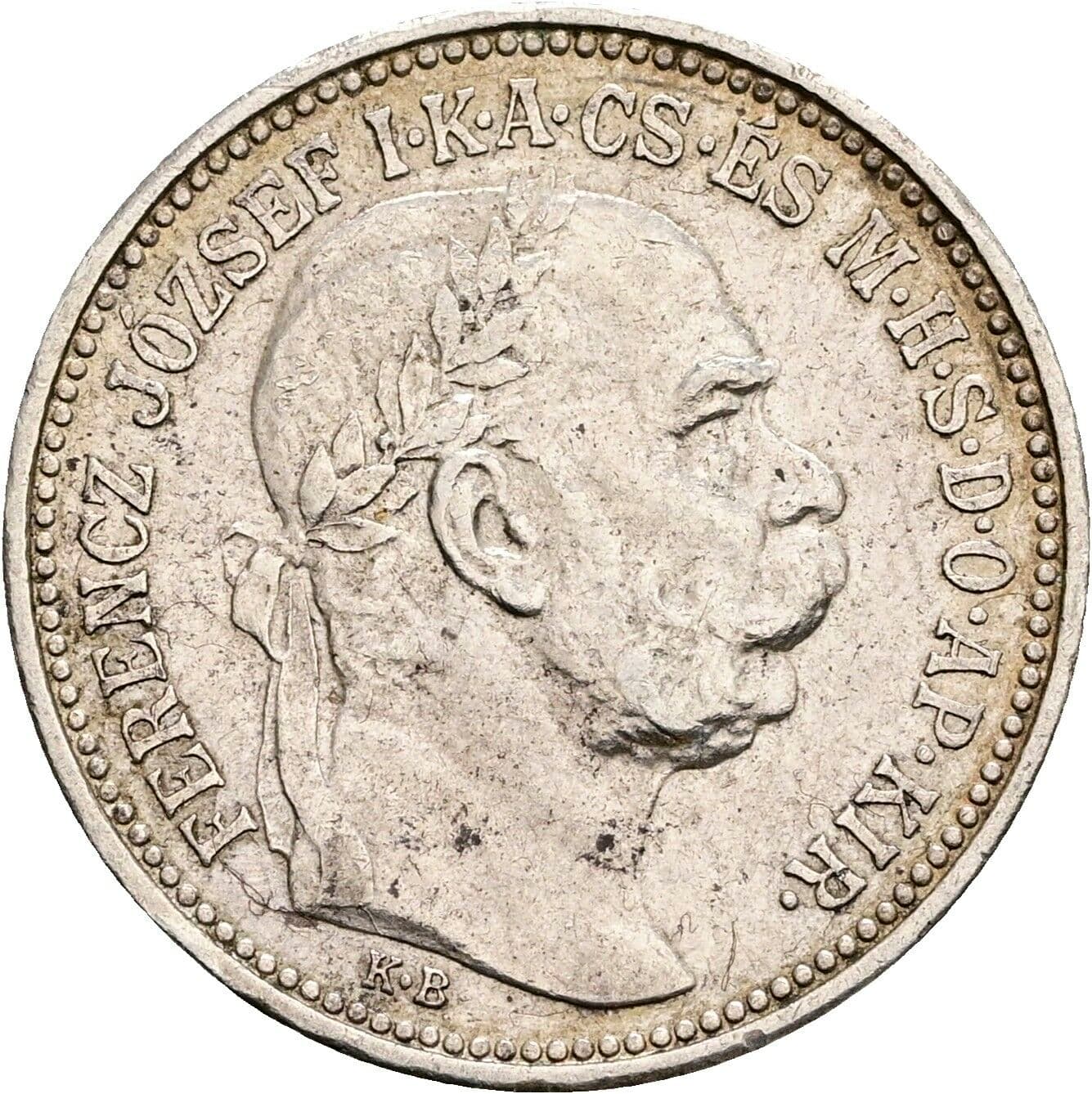 1 Korona Franz Joseph I. 1848-1916 1915 KB, Kremnitz – Vorderseite