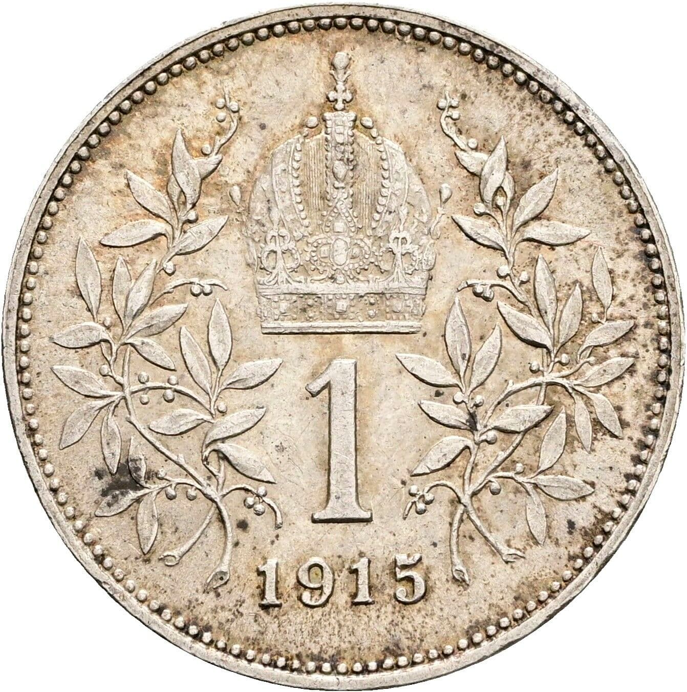 1 Krone Franz Joseph I. 1848-1916 1915 – Rückseite