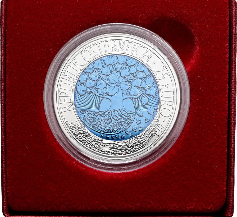 25 Euro Niob 2010 – Rückseite
