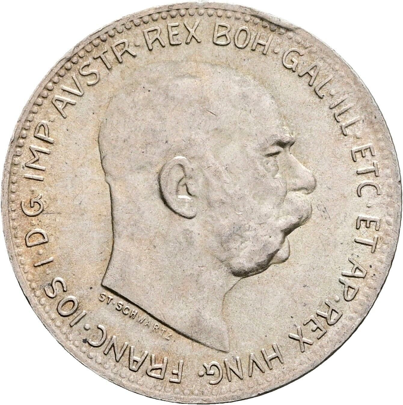 1 Krone Franz Joseph I. 1848-1916 1916 – Vorderseite