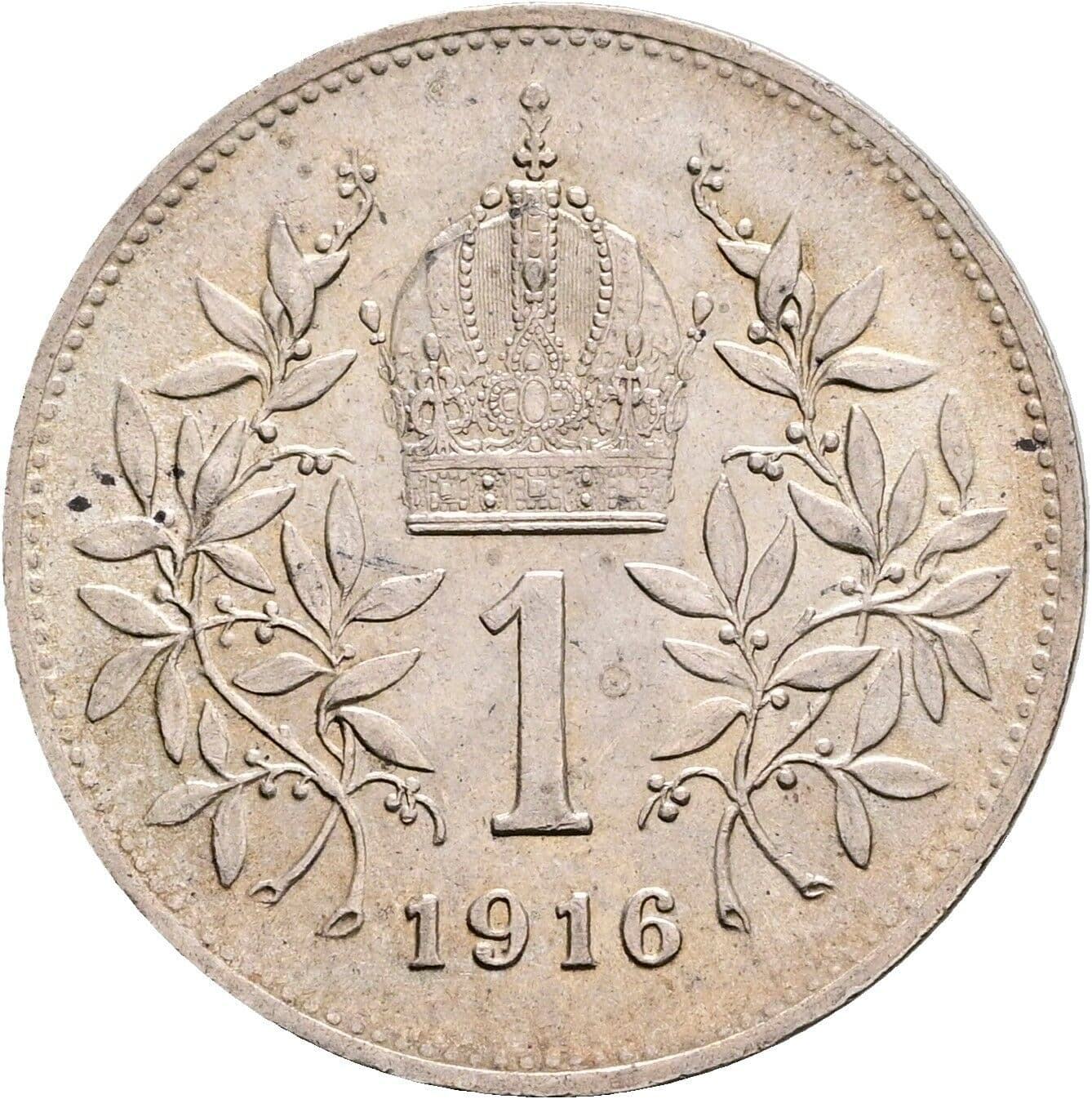 1 Krone Franz Joseph I. 1848-1916 1916 – Rückseite