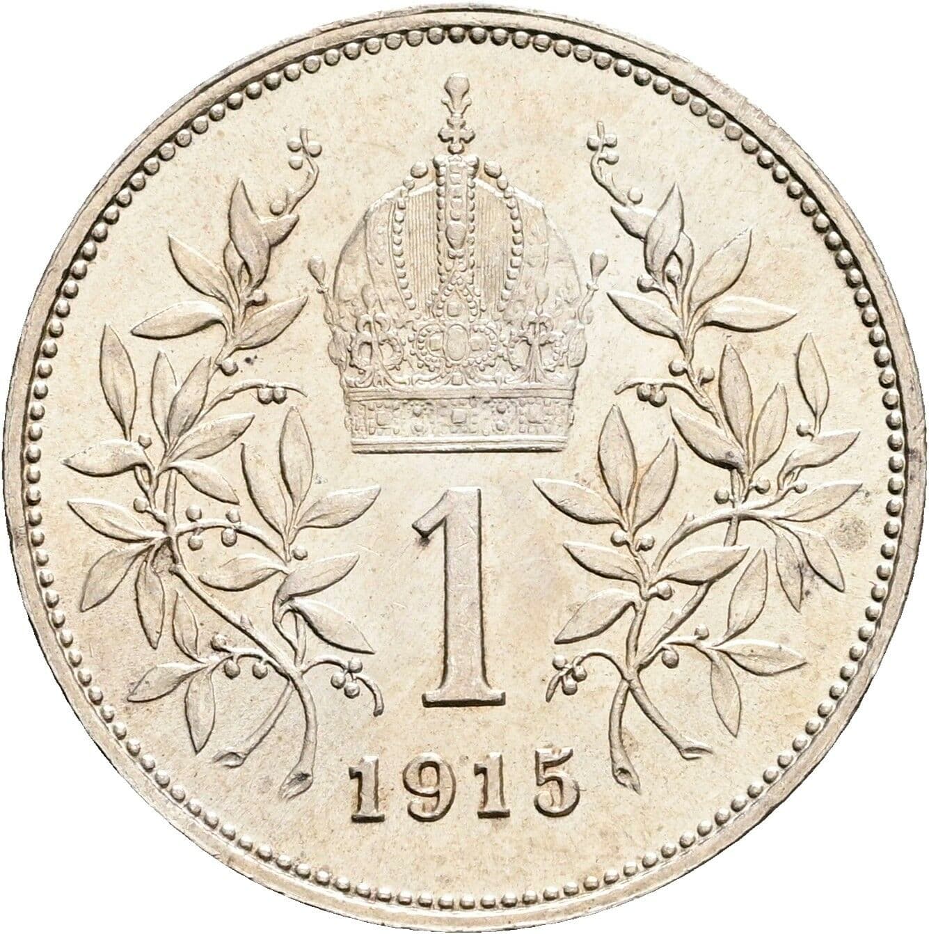1 Krone Franz Joseph I. 1848-1916 1915 – Rückseite