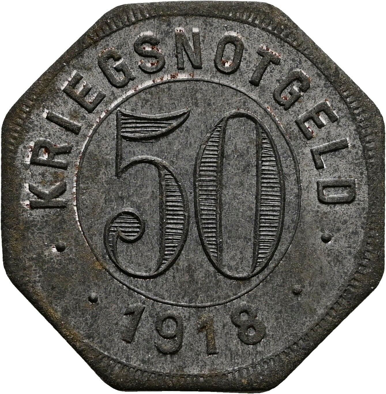 50 Pfennig 1918 – Vorderseite