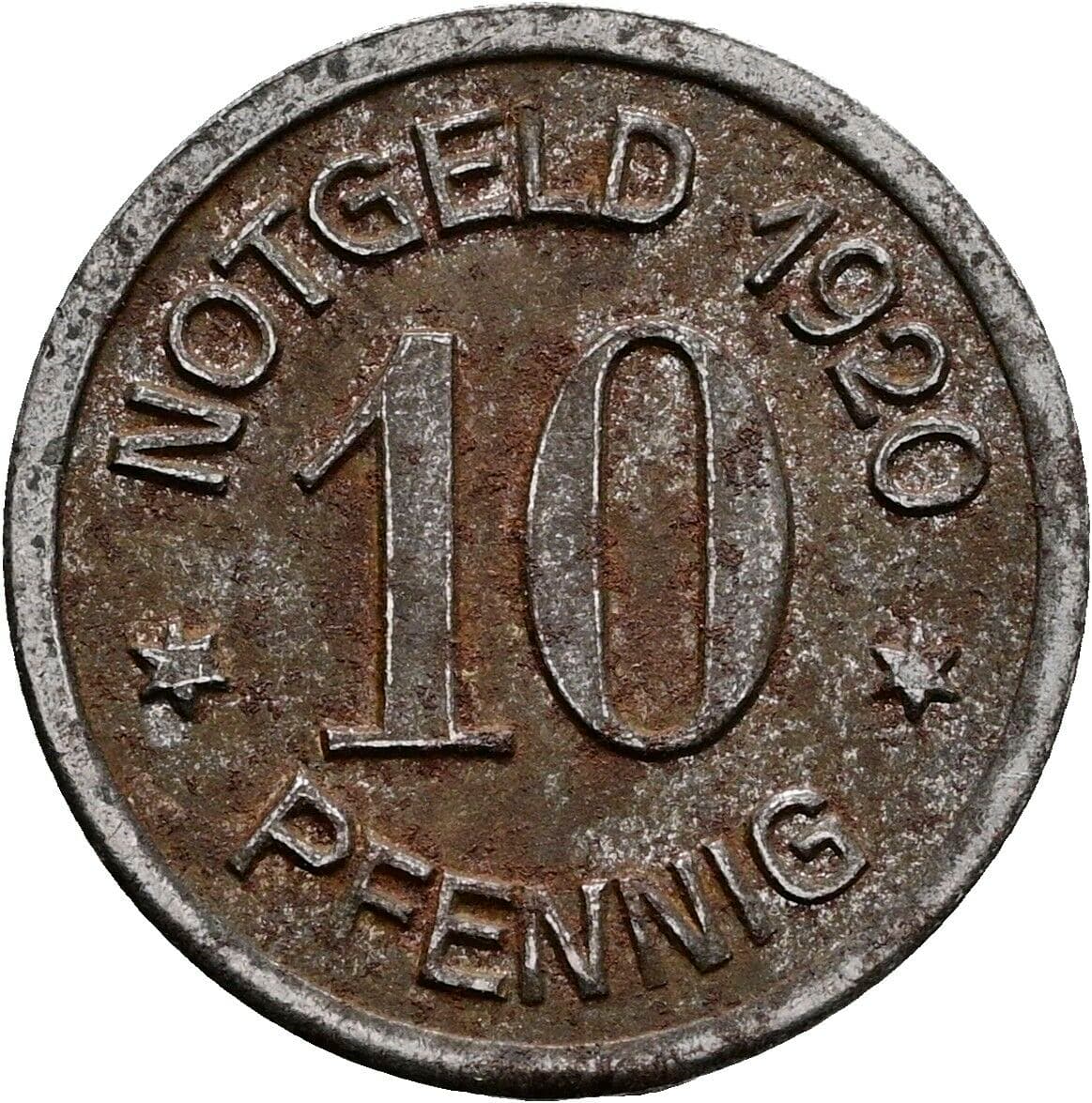 10 Pfennig 1920 – Vorderseite